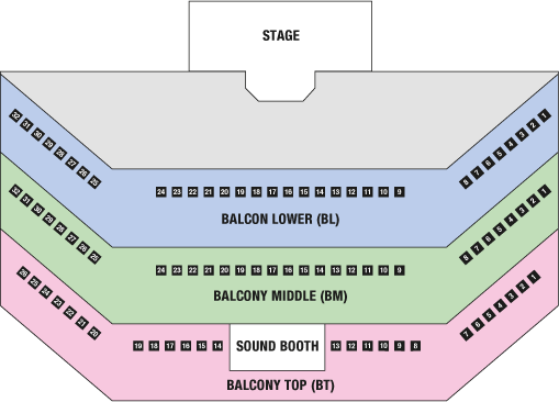 Balcony seating plan